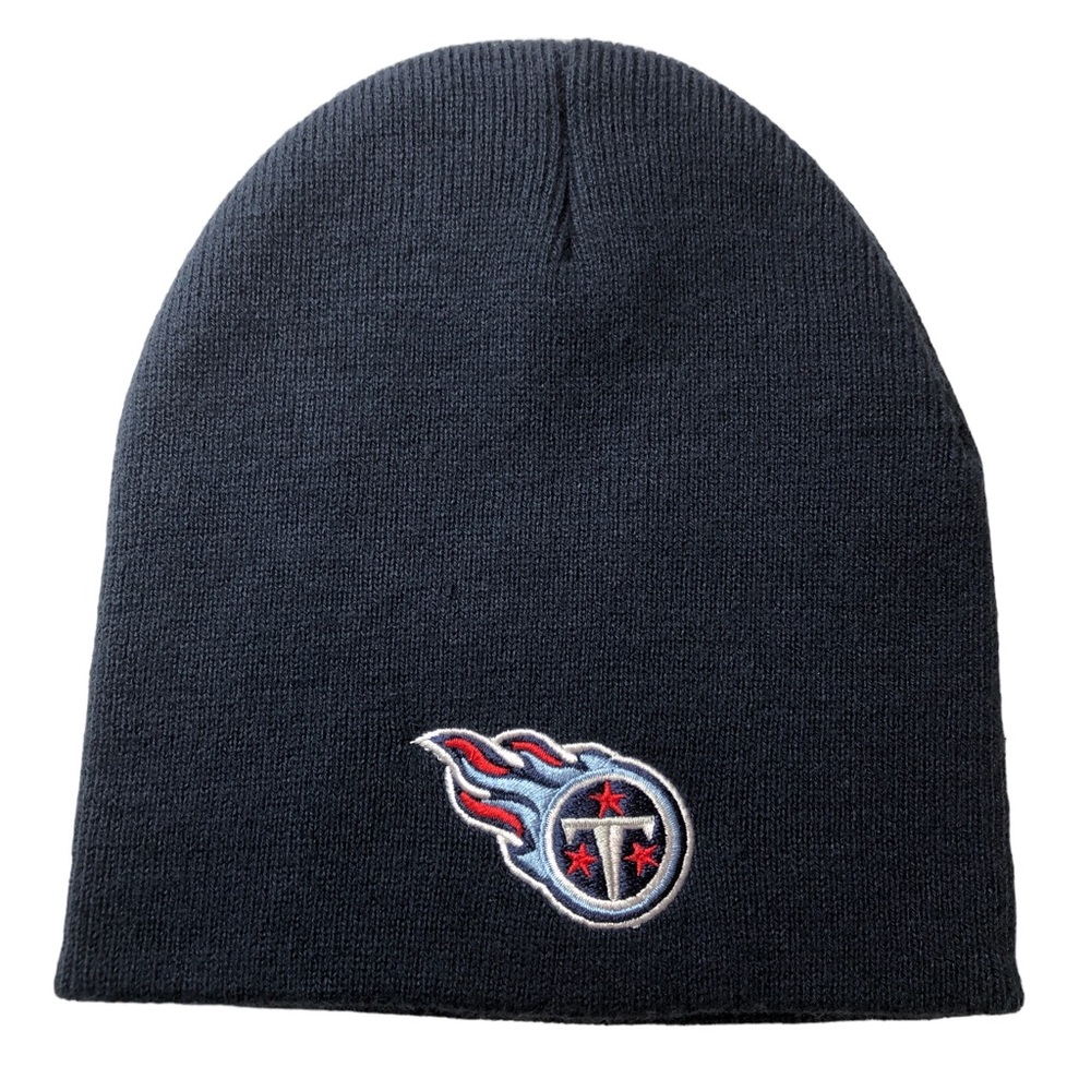Reebok Tennessee Titans NFL Team Cuffless Hat Skull Beanie Unisex Navy One Size